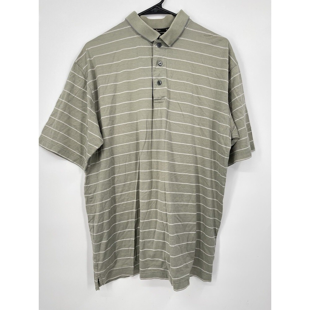 Gary Player Golf Polo Shirt Men Size‎ L  2-Ply Mercerized Cotton Moisture Wick